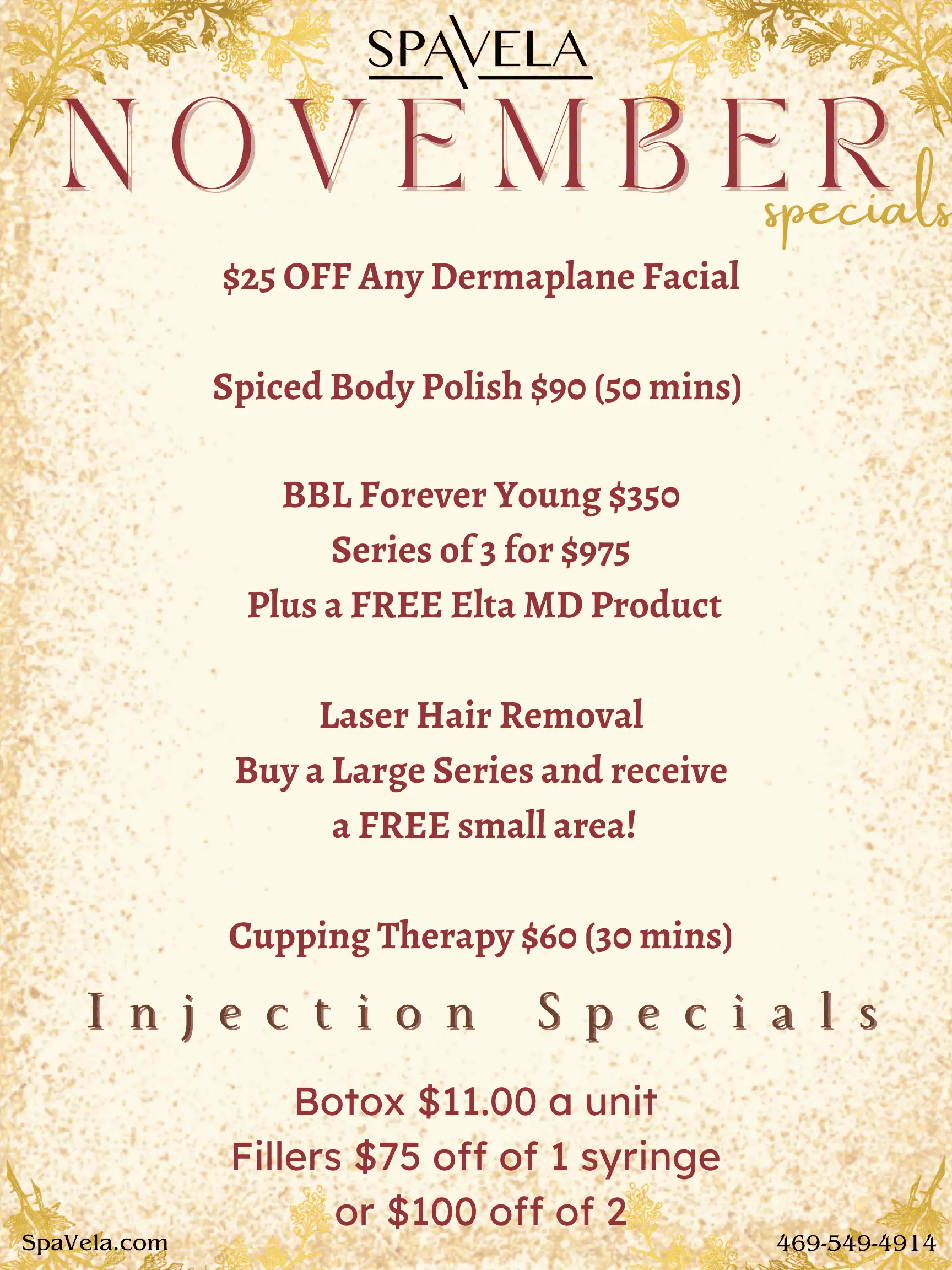 November Specials 25 | Specials