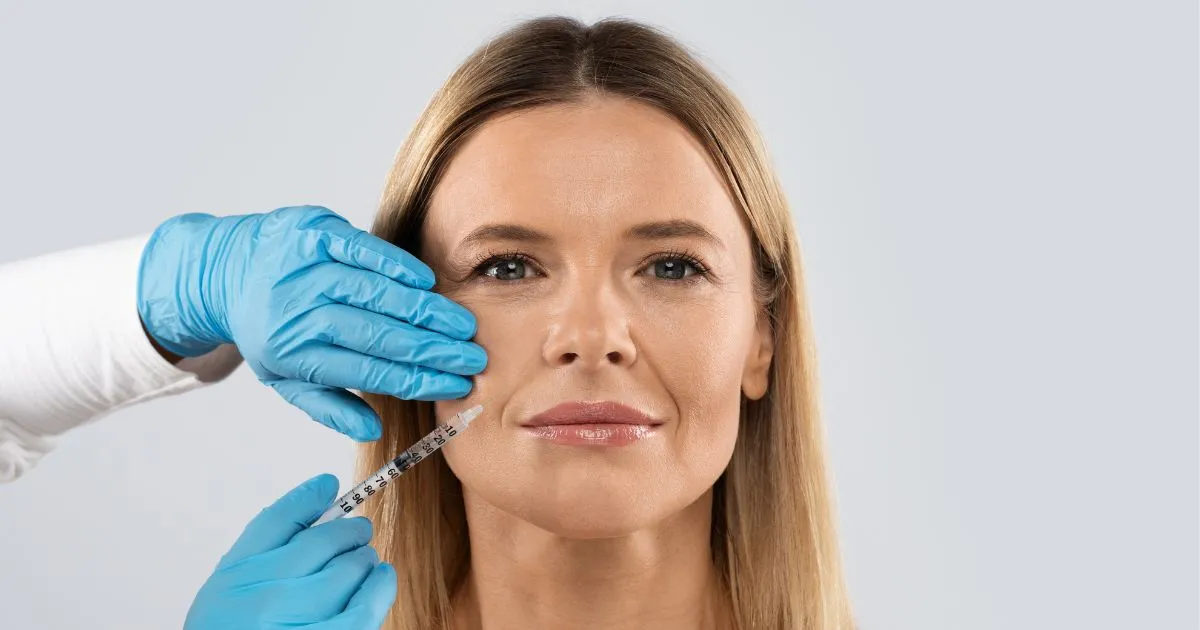 Woman receiving injectable cosmetic treatment in Flower Mound, TX