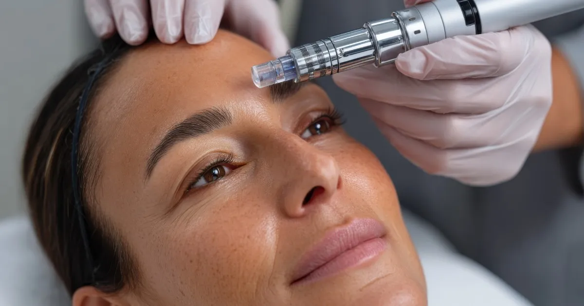 Women receiving RF Microneedling in Flower Mound, TX